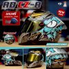 หมวกกันน็อกเต็มใบ RD CZR ลาย GATOR เทาด้าน