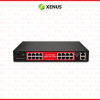Xenus 16 Port Gigabit PoE Switch Cloud Managed + SFP