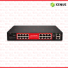 Xenus 16 Port Gigabit PoE Switch Cloud Managed + SFP
