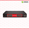 Xenus 16 Port Gigabit PoE Switch Cloud Managed + SFP