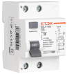 อุปกรณ์ป้องกันไฟดูด ไฟรั่ว RCCB Type B 30mA ยี่ห้อ ETEK รุ่น 2P 40A สำหรับเครื่องชาร์จ EV และระบบโซล่าเซลล์