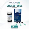MultiCare IN Cholesterol Test Strips 25 Tests | แถบตรวจคอเลสเตอรอล 25 แถบ
