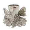 Pewter Candle Stick/ Butterfly