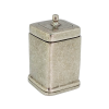 Pewter Cotton Box w/ Lid