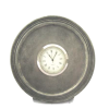 Table Round Clock / Pewter Décor