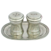 Pewter Salt & Pepper w/ Under Tray