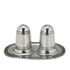 Pewter Salt & Pepper w/ Under Tray