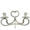 Pewter Candleholder 2 lights