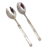 A_Pewter Flatware Salad Server Set
