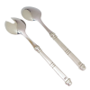 A_Pewter Flatware Salad Server Set