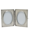 Pewter Oval Double Frame