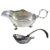 Pewter Gravy Boat w/ Spoon