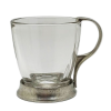 Glass Cup / Pewter Décor