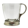 Glass Cup / Pewter Décor