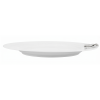 Porcelain Winde Rim Plate w/Pewter_Ginkgo Leaf