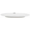 Porcelain Oval Platter w/Pewter_Ginkgo Leaf