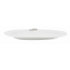 Porcelain Oval Platter w/Pewter_Ginkgo Leaf