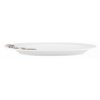 Porcelain Oval Platter w/Pewter_Ginkgo Leaf