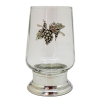 Glass w/ Pewter Base n Grape