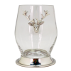 SANTE STEMLESS WINE GLASS Pewter Base w/ Deer Medal 465 ml