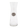 Glass Caraff w/Pewter Grape Medal