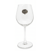 Wine Glass w/Pewter Grape Medal