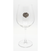 Wine Glass w/Pewter Grape Medal