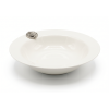 Porcelain Cereal Bowl w/Pewter Grape Medal