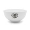 Porcelain  bowl 13 cms.  w/Pewter Grape Medal