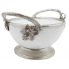 Porcelain Medium Bowl w/Pewter Handle_Grape