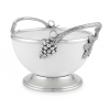 Porcelain Medium Bowl w/Pewter Handle_Grape