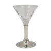 Martini Glass w/Pewter Bead Stem