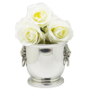 Pewter Ice Bucket_Lion Handle