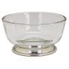 Glass Bowl Pewter Berry Lid w/Spoon