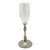 Wine Glass w/ Pewter D-Ring Horse Stem