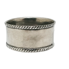 Pewter Napkin Ring_Rope Edge