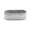 Pewter Oval Napkin Ring_Rope Edge