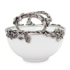 Porcelain Bowl Medium w/ Pewter Olive Branch Handle
