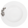 Porcelain Soup Bowl w/ Pewter Olive Branch Handle