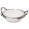 Porcelain Bowl  w/ Pewter Olive Branch Handle