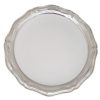 Porcelain Plate / Pewter Chippendale