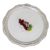 Porcelain Plate / Pewter Chippendale