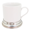 Ceramic Mug H: 7 cms. w/Pewter Line Base