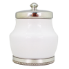 Porcelain Sugar Pot w/ Pewter Lid