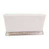 Porcelain Sugar Pack Holder w/Pewter Base