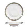 Porcelain Soup Plate 25 cms. / Baroque Pewter Decorate