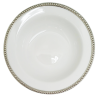 Porcelain Soup/Cereal Bowl 18 cm. w/Pewter Décor_Bead