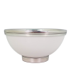 Porcelain Rice Bowl w/Pewter Décor