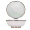 Porcelain Oriental-Bowl w/Pewter Décor