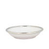 Porcelain Dish D.12 cms. Pewter Décor